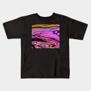 disturbed Marble Waves effect Kids T-Shirt